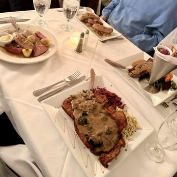 Nadine’s - Butcher's Platter, Chicken Schnitzel, Steak, Trio of Sausage - German Near Me - Yorktown Heights, New York Nadine’s - Butcher's Platter, Chicken Schnitzel, Steak, Trio of Sausage - German Near Me - Yorktown Heights, New York