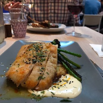 Town Hall - Seared local fish with rapini and red potatoes - New American Near Me - Jacksonville, Florida Town Hall - Seared local fish with rapini and red potatoes - New American Near Me - Jacksonville, Florida