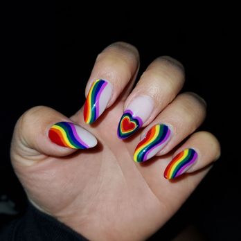 Kitchen Nail Bar - Coleman - Pride rainbow nails by Sammie - Nail Salons Near Me - San Jose, California