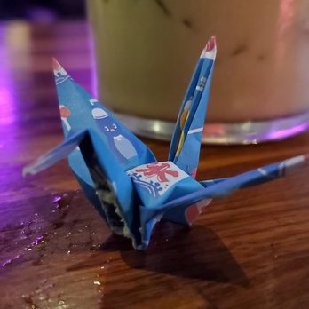 Lost and Found - a paper crane on a table - Cocktail Bars Near Me - San Francisco, California Lost and Found - a paper crane on a table - Cocktail Bars Near Me - San Francisco, California