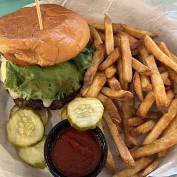 Burger Burger - 'Shroom burger - fantastic! - Burgers Near Me - Fredericksburg, Texas