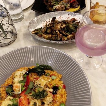 La Vie - Lobster risotto, brussel sprouts, the empress cocktail - Cocktail Bars Near Me - Washington, DC, District of Columbia La Vie - Lobster risotto, brussel sprouts, the empress cocktail - Cocktail Bars Near Me - Washington, DC, District of Columbia