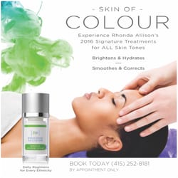 The Treatment Room - A targeted treatment with all the sophisticated luxuries your client will want. Rhonda Allison's 2016 Signature Facial, Skin of Color