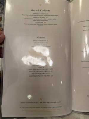 Menu photo 1 La Bella Chicago, IL Menu photo 1 La Bella Chicago, IL
