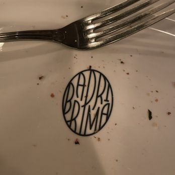 Bar Prima - Logo on their plates - Italian Near Me - Toronto, Ontario