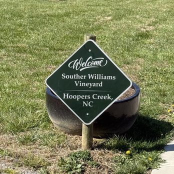 Souther Williams Vineyard - Sign - Wine Tasting Room Near Me - Fletcher, North Carolina