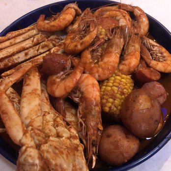 Sunset Crab Shack - Shrimp, snow crab and sausage combination - Seafood Near Me - Dallas, Texas Sunset Crab Shack - Shrimp, snow crab and sausage combination - Seafood Near Me - Dallas, Texas