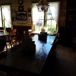Here is a view in the dining room. The windows are facing to the back of the hotel.
