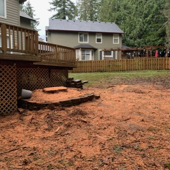 Soil And Erosion Technologies - Backyard before - Excavation Services Near Me