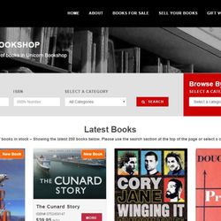 Unicorn Bookshop - If you have reached our website, you should see this.