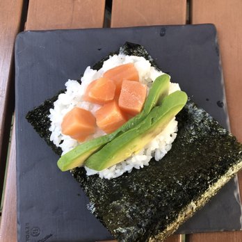 ZUBU - salmon and avocado hand roll - Ramen Near Me - Vancouver, British Columbia