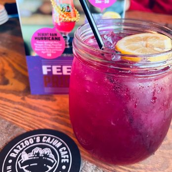 Razzoo's Cajun Cafe - Prickley Pear Lemonade - Cajun/Creole Near Me - Lewisville, Texas