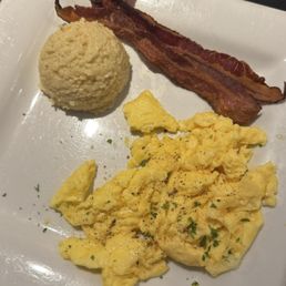 Scrambled eggs, crispy bacon and Smoked Gouda Grits coffee was perfect. Midtown Breakfast Scrambled eggs, crispy bacon and Smoked Gouda Grits coffee was perfect. Midtown Breakfast