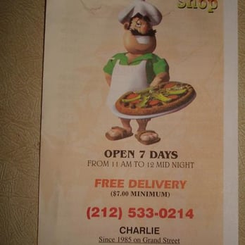 A-1 Pizza Shop - Front Menu - Pizza Near Me - New York, New York