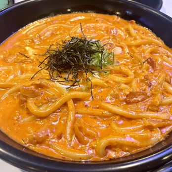 Louders - Kimchi Udon Carbonara - Asian Fusion Near Me - Los Angeles, California Louders - Kimchi Udon Carbonara - Asian Fusion Near Me - Los Angeles, California