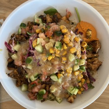 CAVA - Balsamic date chicken bowl - Salad Near Me - Houston, Texas CAVA - Balsamic date chicken bowl - Salad Near Me - Houston, Texas