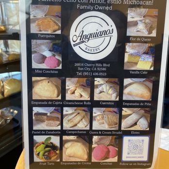 Anguiano’s Bakery - Menu - Bakeries Near Me - Menifee, California