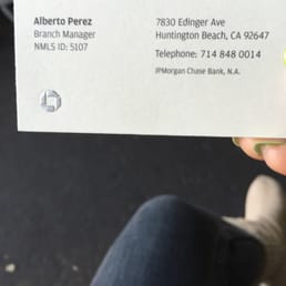 This is his business card i asked form the teller This is his business card i asked form the teller
