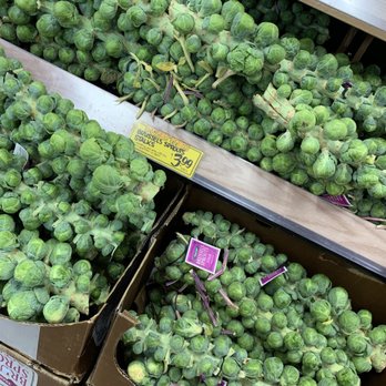 Trader Joe's - Brussel Sprout stems in the fall! - Grocery Near Me - Rockville, Maryland Trader Joe's - Brussel Sprout stems in the fall! - Grocery Near Me - Rockville, Maryland