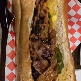 Grilled pork Bahn mi