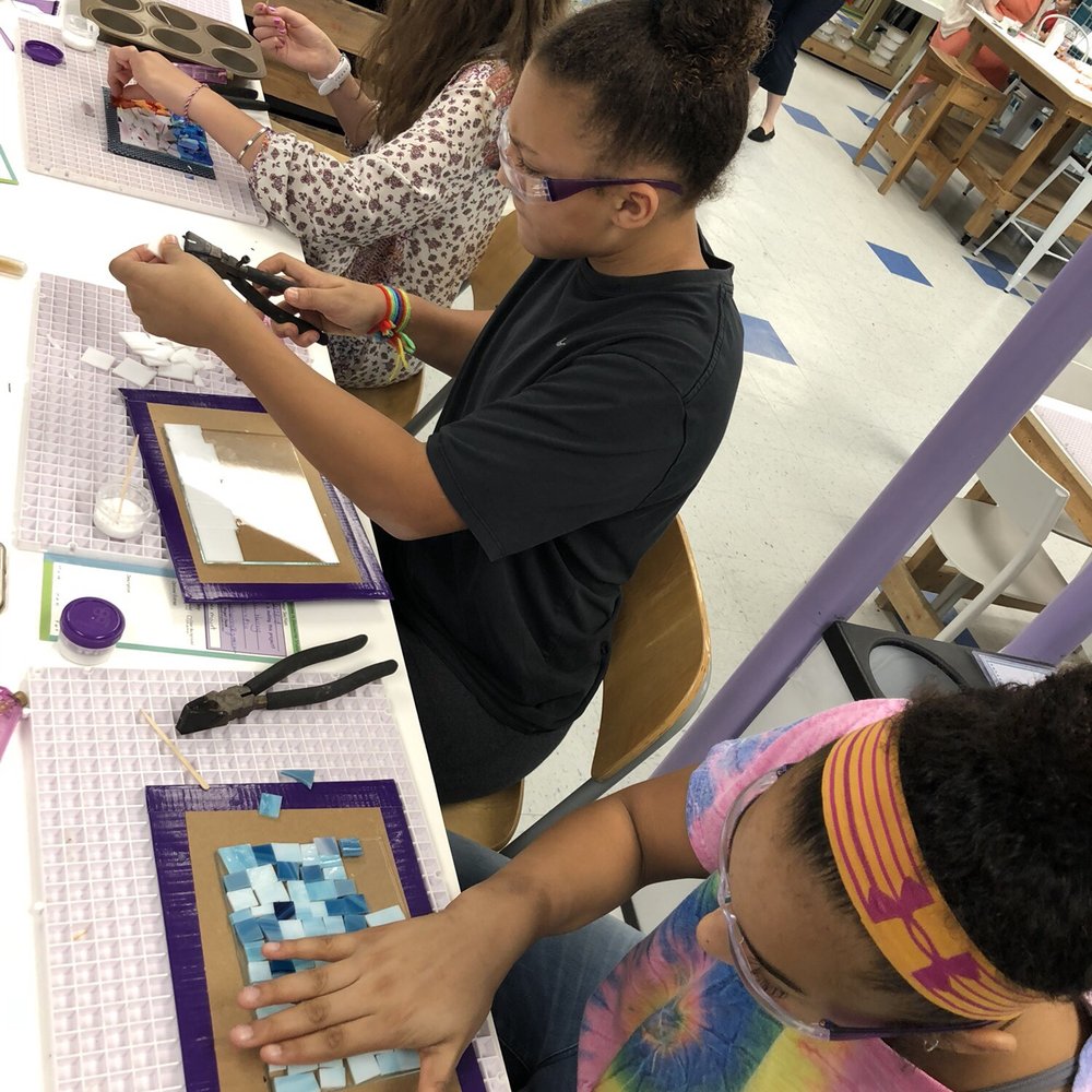Glassworks Studio - Kids creating their frame boxes - Team Building Activities Near Me - Morristown, New Jersey Glassworks Studio - Kids creating their frame boxes - Team Building Activities Near Me - Morristown, New Jersey