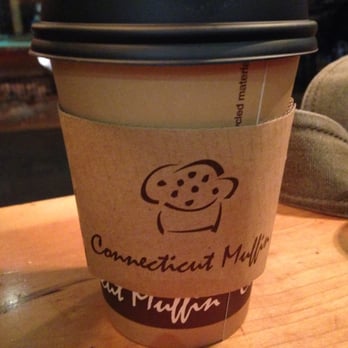 Connecticut Muffin - A chai with a salt shaker icon on the cup holder that's actually a muffin. - Coffee & Tea Near Me - Brooklyn, New York Connecticut Muffin - A chai with a salt shaker icon on the cup holder that's actually a muffin. - Coffee & Tea Near Me - Brooklyn, New York