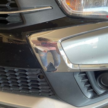 Fox Rent A Car - The front bumper with the trim peeling off - Car Rental Near Me - Phoenix, Arizona