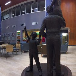 IU Health Ball Memorial Hospital - Food court, across from Subway. Starbucks is on the corner right past Subway.
