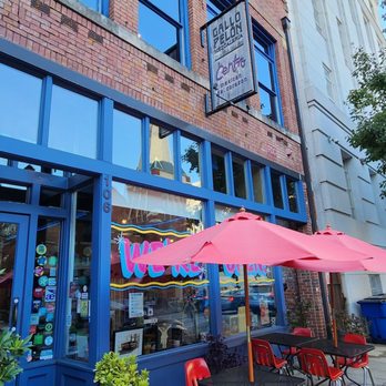 Centro - a blue and red building with a pink umbrella - Mexican Near Me - Raleigh, North Carolina Centro - a blue and red building with a pink umbrella - Mexican Near Me - Raleigh, North Carolina