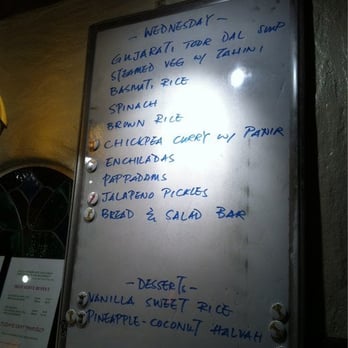 Kalachandji's - Today's menu board! - Vegetarian Near Me - Dallas, Texas Kalachandji's - Today's menu board! - Vegetarian Near Me - Dallas, Texas