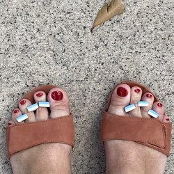Johanna's Day Spa - My feet! Well cared for.
