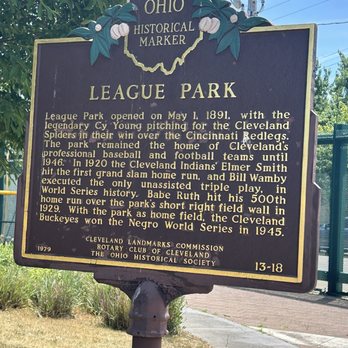 Baseball Heritage Museum - Historical Marker - Baseball Fields Near Me - Cleveland, Ohio