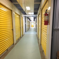 Mr. Store It - Looking down the 'hallway' of doors, inside the unit building