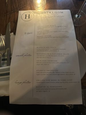 Menu photo 1 Heirloom Doylestown Doylestown, PA