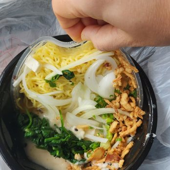 Kami Ramen Bar - It was easy enough to pour the noodles and toppings in without making a mess in my car. - Ramen Near Me - Memphis, Tennessee
