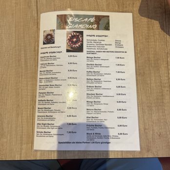 Eicafé Giardino - Menu - Ice Cream & Frozen Yogurt Near Me - Münster, NW Eicafé Giardino - Menu - Ice Cream & Frozen Yogurt Near Me - Münster, NW