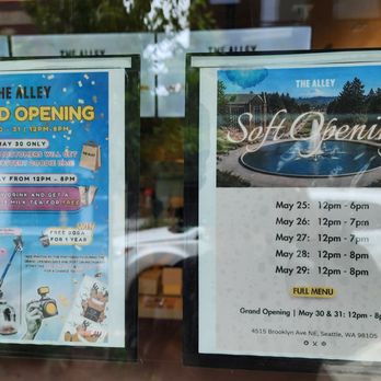 The Alley UW - Today is first day of soft opening (5/25/26) - Bubble Tea Near Me - Seattle, Washington