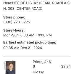 Walgreens - Confirmed order #