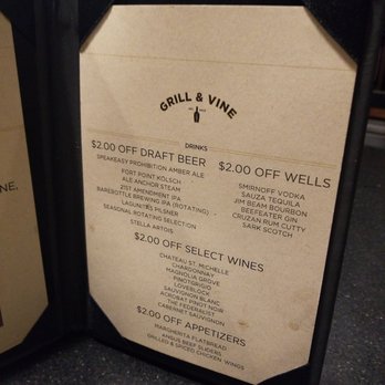 Grill & Vine - New American Near Me - Millbrae, California