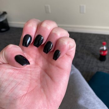Angel Nails & Spa - Black gel nails. - Nail Salons Near Me - Bellingham, Washington Angel Nails & Spa - Black gel nails. - Nail Salons Near Me - Bellingham, Washington