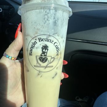 Bangin' Beanz Coffee - Iced French Kiss Latte - Coffee & Tea Near Me - San Antonio, Texas Bangin' Beanz Coffee - Iced French Kiss Latte - Coffee & Tea Near Me - San Antonio, Texas
