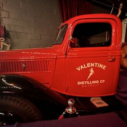 Vintage Valentine Distilling Co Pickup Truck