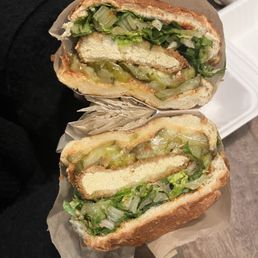 The Georgina with pickle and lettuce. Very good The Georgina with pickle and lettuce. Very good