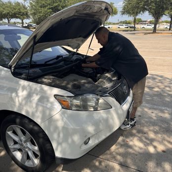 Eddie's Mobile Mechanic - Mobile mechanic Eddie replacing my Lexus starter on site. - Roadside Assistance Near Me Eddie's Mobile Mechanic - Mobile mechanic Eddie replacing my Lexus starter on site. - Roadside Assistance Near Me