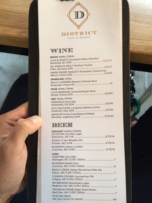 Menu photo 3 District Cafe & Bakery Edmonton, AB
