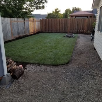 NW Evergreen Landscape - New sod installation in my backyard - Lawn Services Near Me NW Evergreen Landscape - New sod installation in my backyard - Lawn Services Near Me