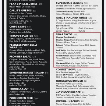 T-Bar - Menu - Bars Near Me - Breckenridge, Colorado T-Bar - Menu - Bars Near Me - Breckenridge, Colorado