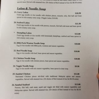 Satay Kingdom - Menu - Malaysian Near Me - Wellington, WGN