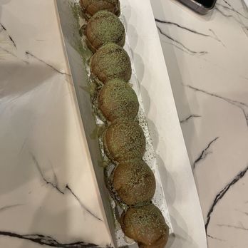 Uji Time Dessert - Uji Special Egg Puff - matcha red bean - Desserts Near Me - Concord, California
