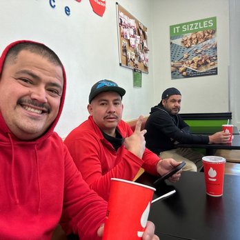Flame Broiler - My co workers and I waiting for our food - Korean Near Me - Newport Beach, California Flame Broiler - My co workers and I waiting for our food - Korean Near Me - Newport Beach, California